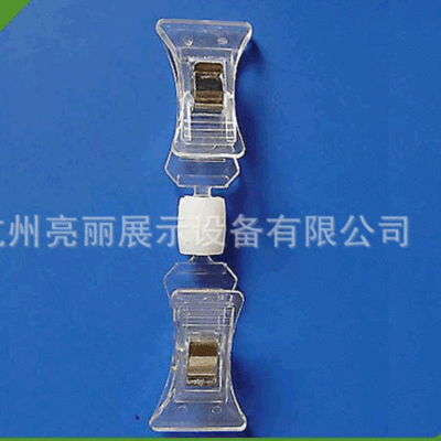 Our production transparent crystal Plastic Double head PS Promotional advertising clip POP prop