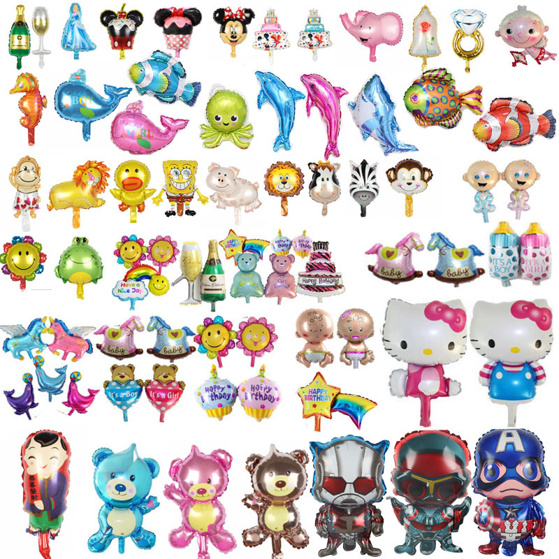 Mini Cartoon aluminum foil balloon Beckon kt animal Aluminum balloon Market activity Office sales Toys balloon