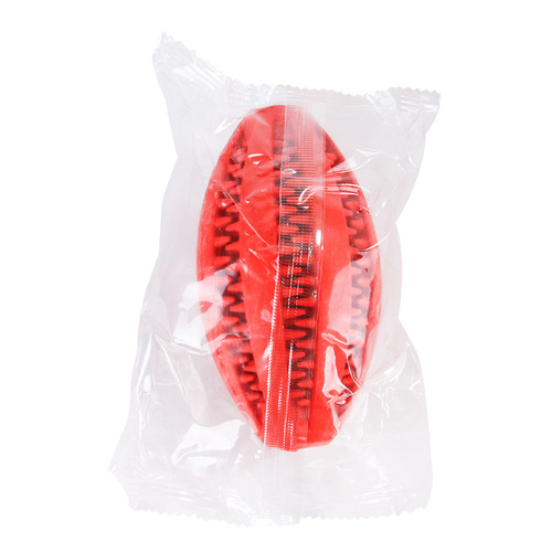 Amazon pet food leakage ball toy elastic natural rubber dog molar teeth cleaner food leakage chewing toy