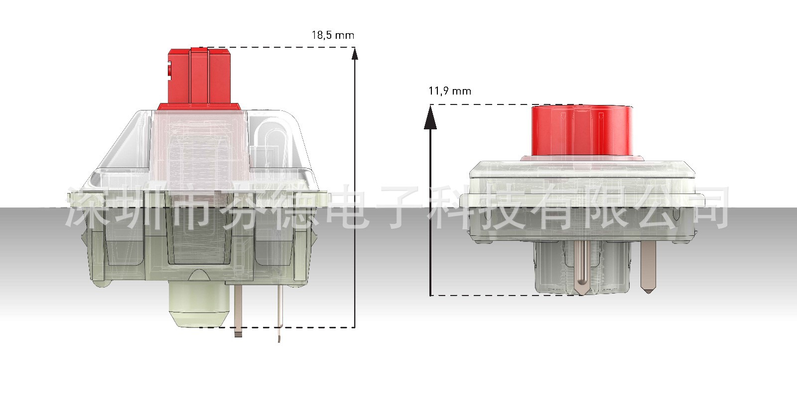 原装德国CHERRY樱桃机械键盘开关银矮轴体MX KEYSWITC MX1B52NA阿里巴巴