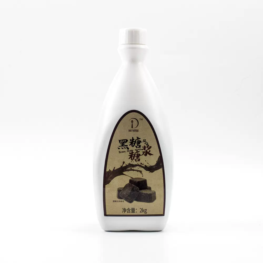 黑糖风味糖浆商用脏脏奶茶咖啡搭配黑糖糖浆2kg壶原料批发红糖浆