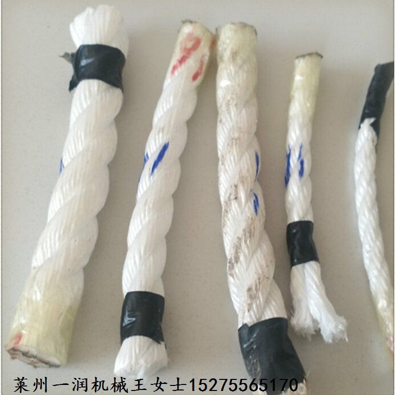 莱州一润机械高质量PPPE亚麻丝 生蚝索 紫菜海带韩国缆绳拉丝设备