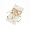 Accessory, earrings heart shaped, pendant heart-shaped, European style