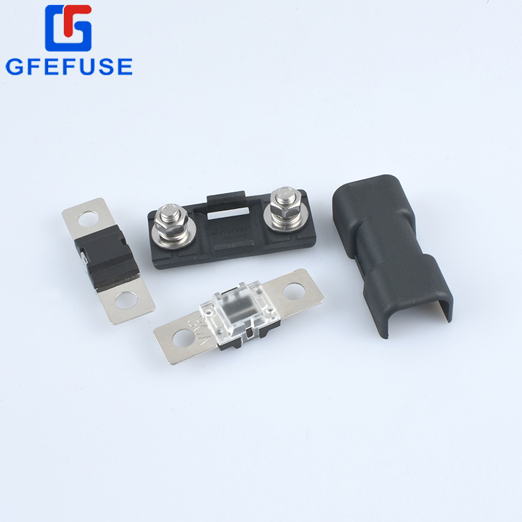 小号圆孔平板汽车保险丝30A-150A低压80V直流车载熔断器