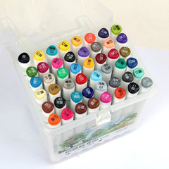 Double-headed marker set of 12/24 colors for student painting, coloring, outlining, triangular barrel Tianzhu 83010