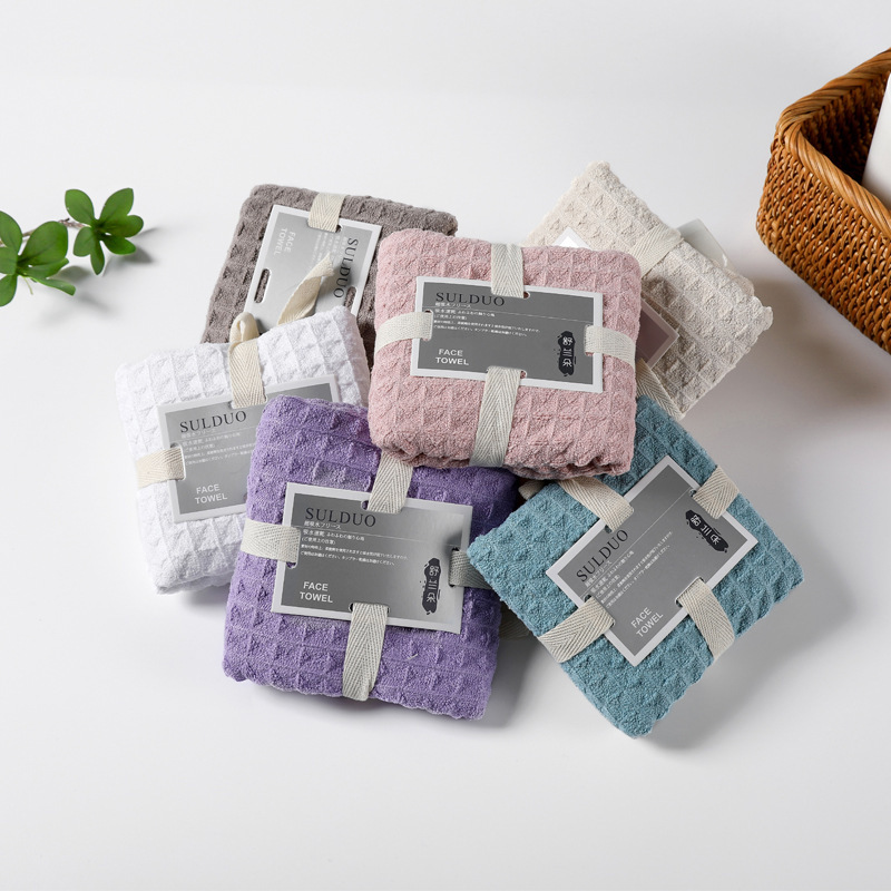 Factory direct supply absorbent waffle towel wholesale beauty salon gift towel Japanese towel wholesale