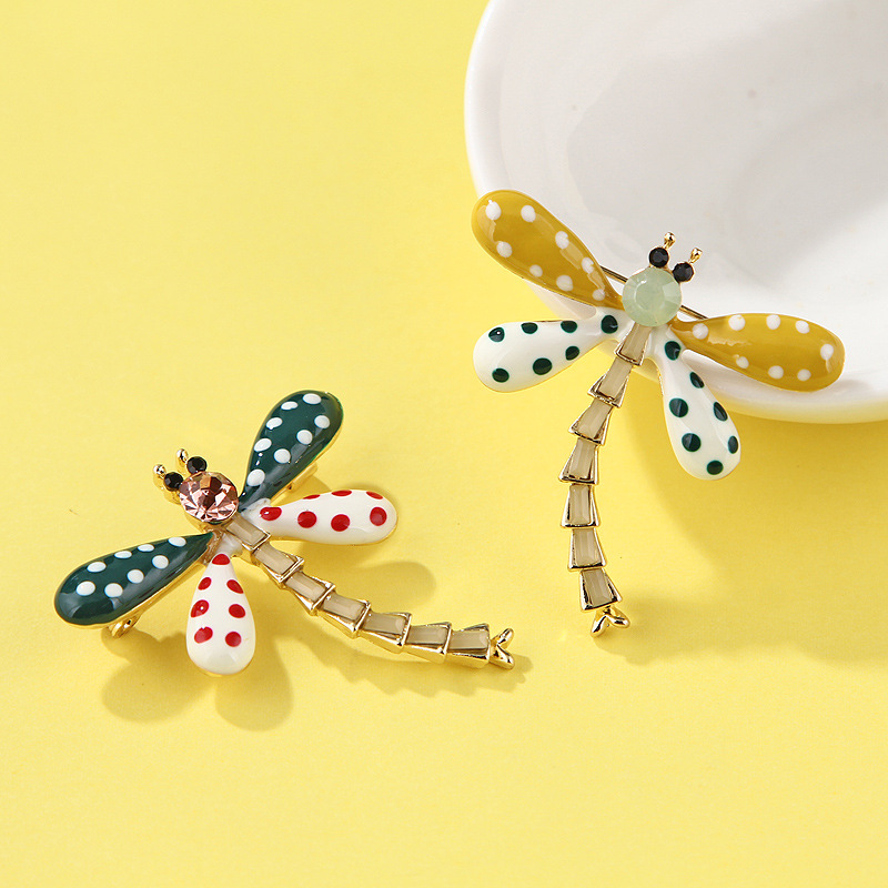 Fashion Dragonfly Alloy Inlay Rhinestones Unisex Brooches display picture 7