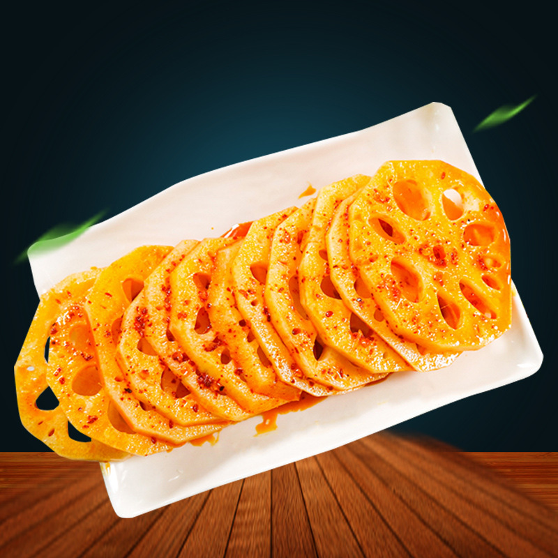 Overall Gift box packaging Lotus root slices Piquancy 30 snacks snack leisure time food precooked and ready to be eaten Braised flavor wholesale