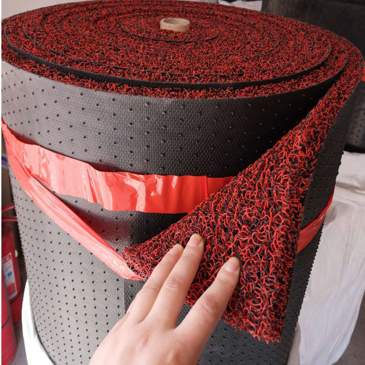 加厚钉底丝圈卷材环保PVC高密度2.0厚可裁剪无味脚垫整卷厂家直销|ru