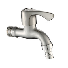 304 fish tail washing machine faucet, quick opening spout, wall-mounted washing machine faucet, bathroom manufacturer wholesale