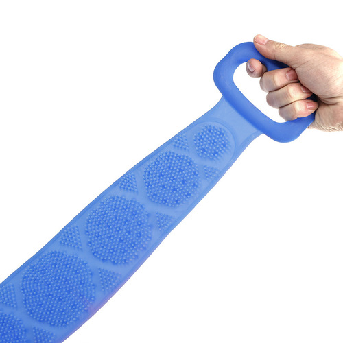 Double-sided silicone bath towel, long poke bath towel, back strip, strong back rub, mud bath towel, back rub bath towel