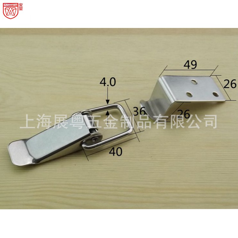 AW101 gancho de acero inoxidable hebilla cadenas de bloqueo caja hebilla boca de pato caja hebilla torre de resorte hebilla colmena hebilla