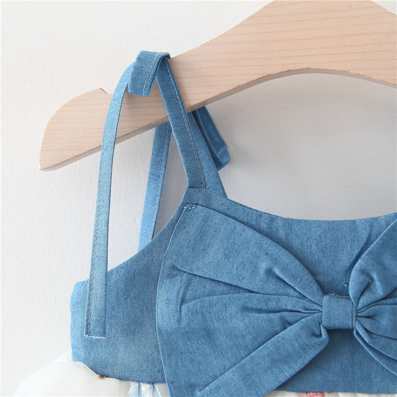 Denim Big Bow Dress