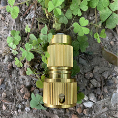 Aluminum alloy copper-plated retractable magic pipe water hose split quick connector car wash high-pressure water gun faucet garden
