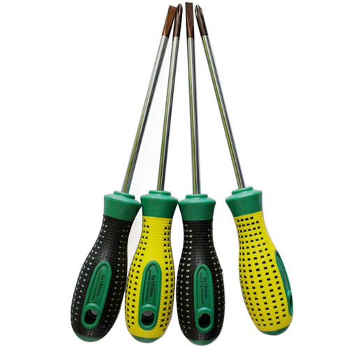 Welly Lion Premium Screwdriver with Rubber Handle, Repair and Disassembly Tool, Small Straight Cross Screwdriver, Flat Plier, Strong Magnetic Screwdriver 