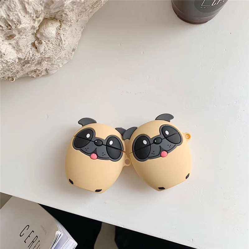 Cartoon Stereo Adorable Dog Big Brother Dog  Airpods1/2 Bluetooth Wireless Headset Protective Cover Drop-resistant Applicable display picture 4