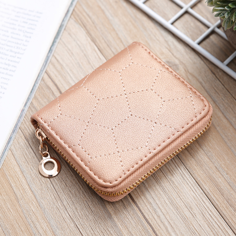 Korean Solid Color Embroidered Short Wallet Wholesale display picture 22