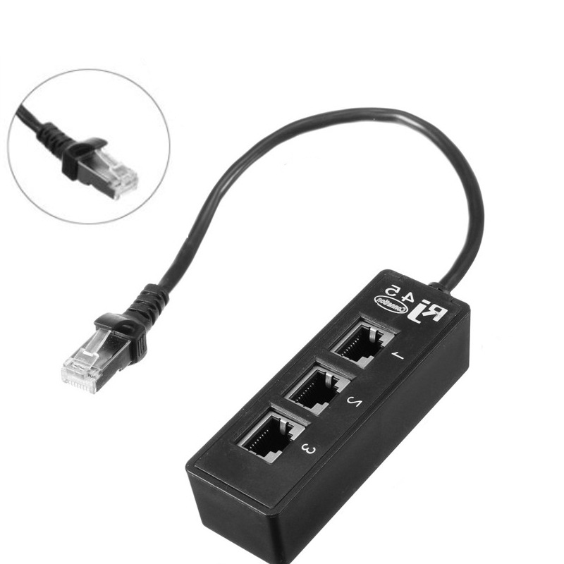 网络一分三 网线分线器转接线 连接线 一公三母线网络分线器