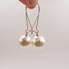 Goods, accessory, capacious earrings from pearl, European style, wholesale