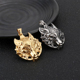 Подвеска из нержавеющей стали, ретро ожерелье, аксессуар, европейский стиль, в стиле панк