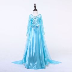 2021 New Frozen Child Dress with Sparkles, Princess Dress for Kids, Long Sleeve Snow White Christmas Child Dress, New Child Dress