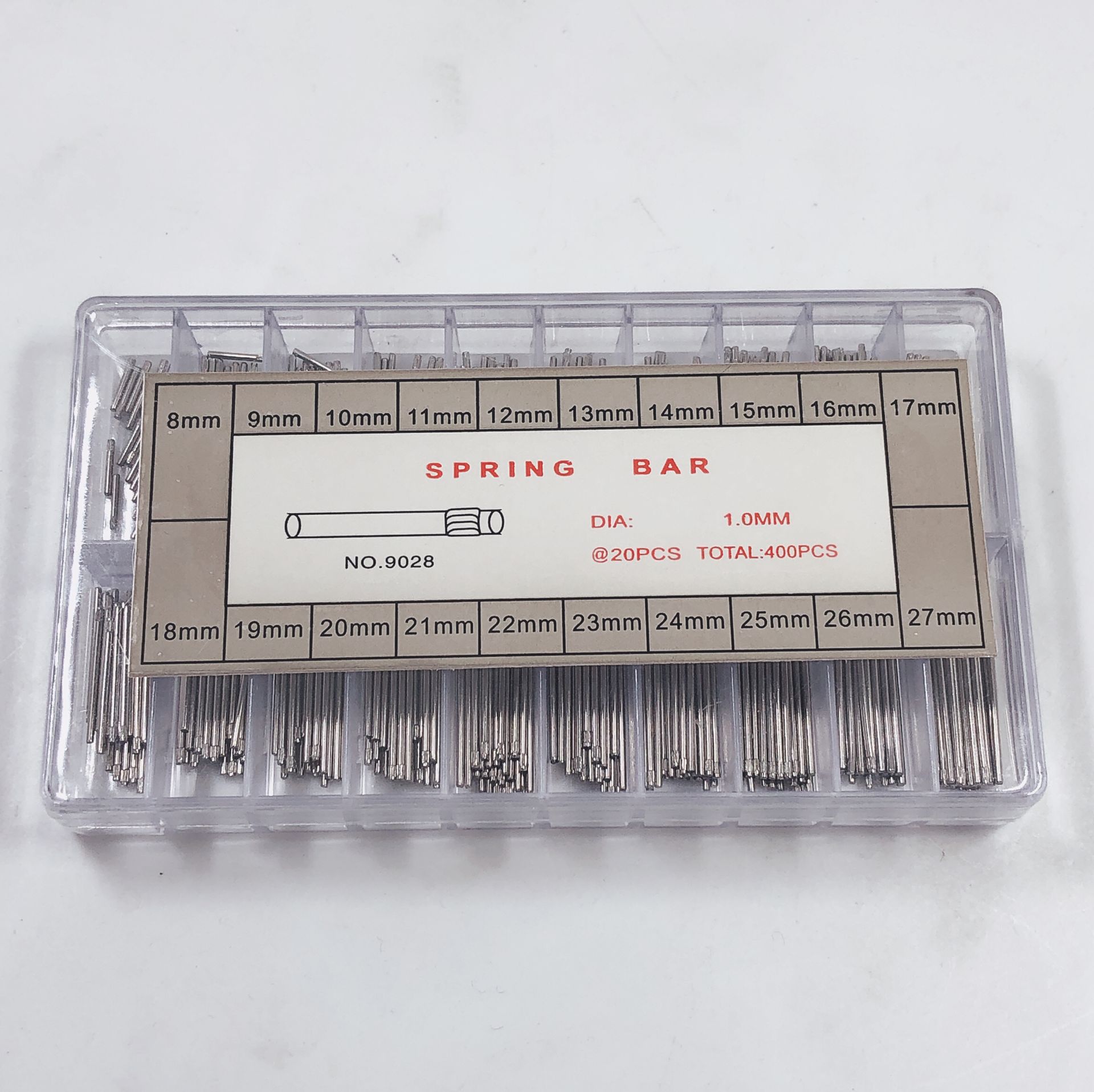 修表工具 配件 全钢 花枝 8MM-27MM 表带链接轴 单牙花枝 外贸