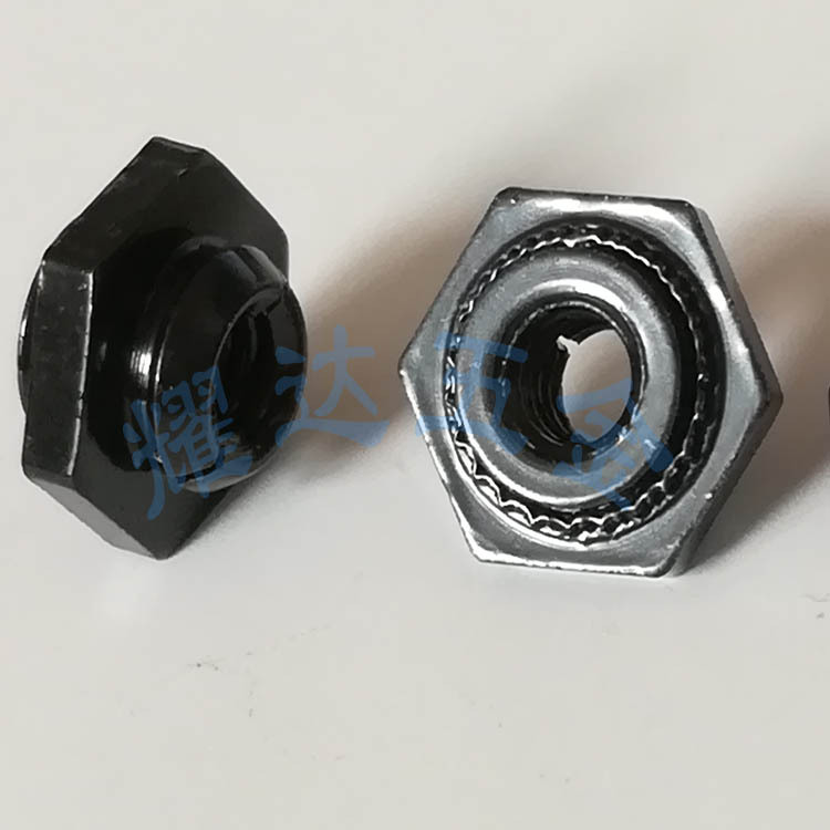 厂家供应自锁螺母LK-M2.5-1/2发黑处理铁质自锁螺丝