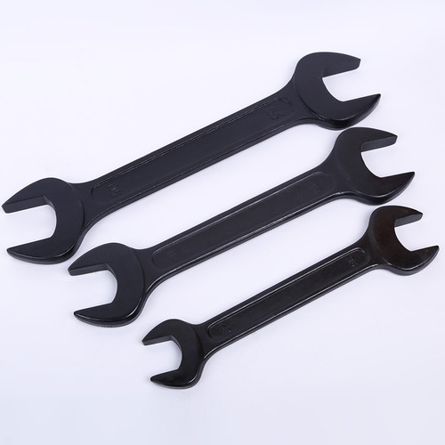 Manufacturer supplies double-end open-end black wrench, Dichuangfa black wrench, Linyi double-end wrench hardware wholesale