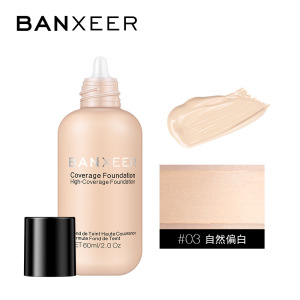 BANXEER伴色元气无暇粉底液 提亮持久隔离遮瑕控油瓶装驻颜粉底霜