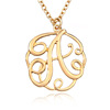 Necklace with letters, metal accessory, wholesale, suitable for import, internet celebrity