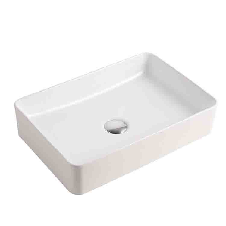 Hotel delgada mesa lateral lavabo rectangular lavabo del hogar Cuenca del arte balcón lavabo de cerámica