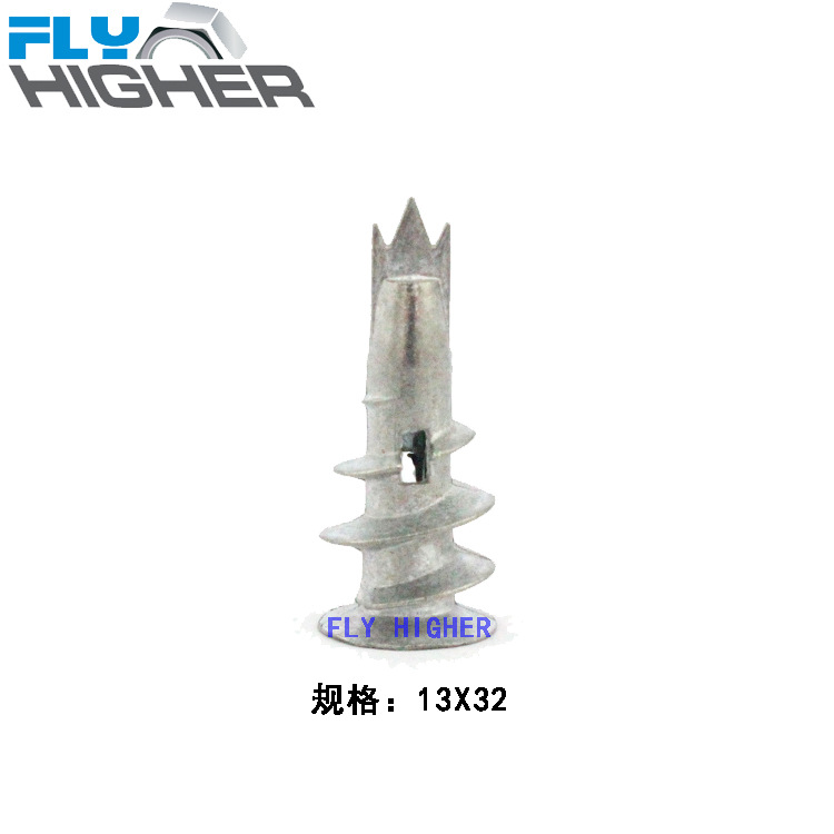 13X32 三尖鋅合金 快速壁虎 自鑽螺絲 石膏板專用膨脹螺絲螺釘