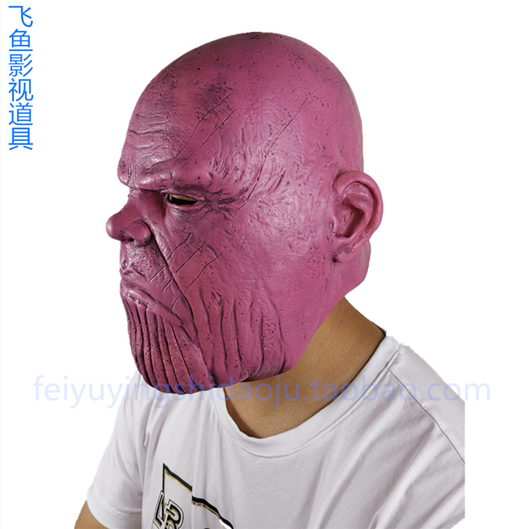 Máscara de capucha asesino Avengers 4 película y televisión apoyos cos Halloween bar Funny horror capucha máscara