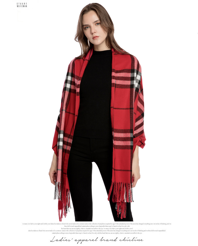 巴宝莉 巴巴格围巾 明星同款