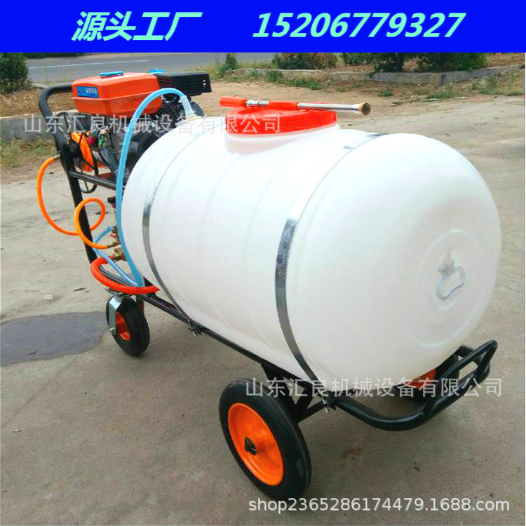 自走式性能稳定棉花灭虫手推式打药机 多喷头汽油动力水稻打药机