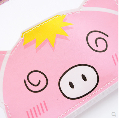 Cartoon A4 transparent mesh file bag A5 large capacity storage bag student exam grid zipper bag stationery bag