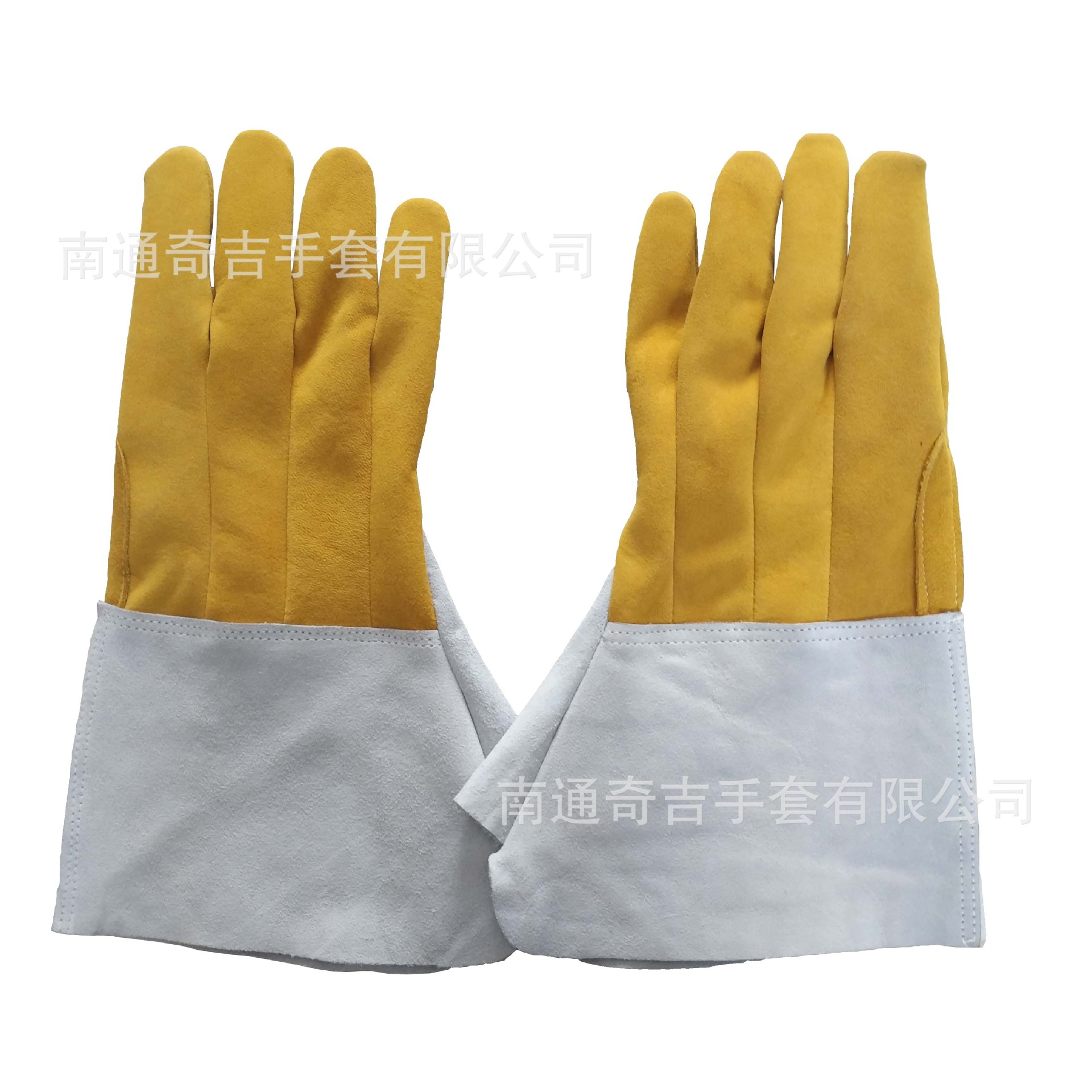 厂家直销 牛皮反绒焊工手套 劳保手套
