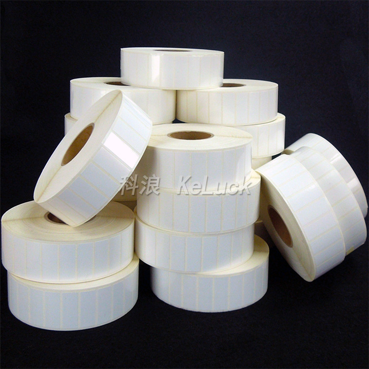 空白珠光膜条码标签纸100 50 防水化妆品瓶贴不干胶标签卷筒打印