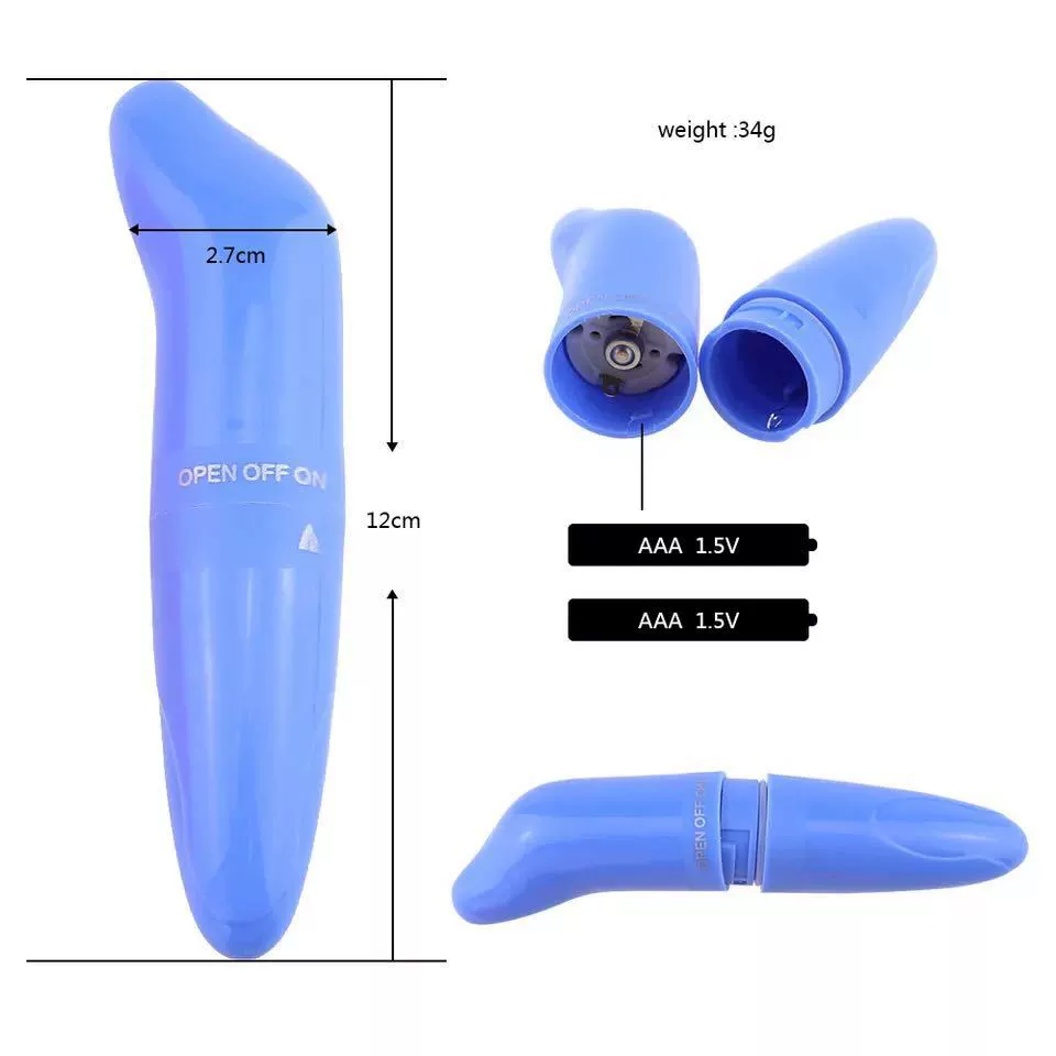 Мини-кимер вибро-стик Dolphin, массажер G-spot, водонепроницаемый, 12 см, 여러 цветов