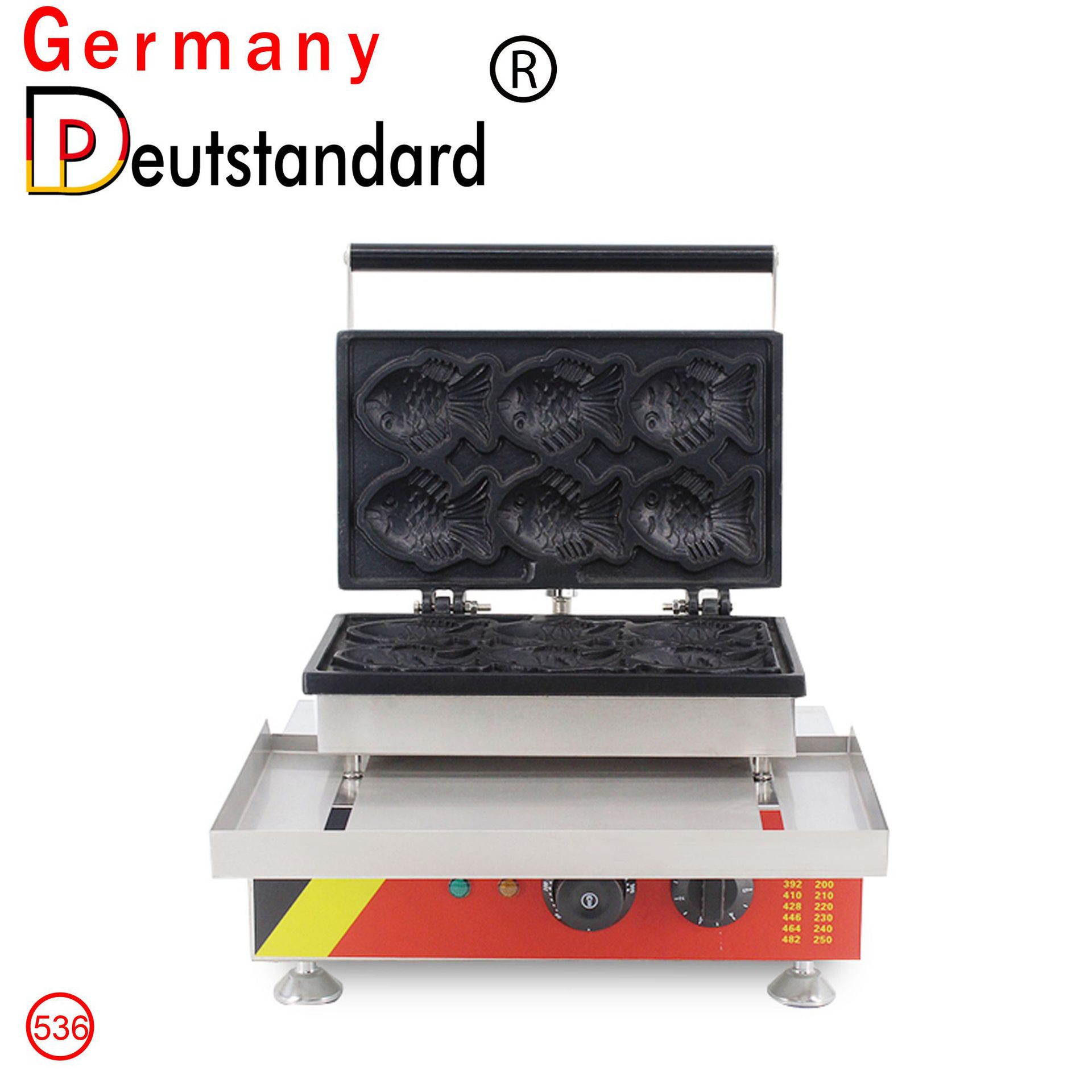 鱼仔饼华夫机 烤饼机电热鱼形烧 小鱼烧设备 五谷烤鱼饼机