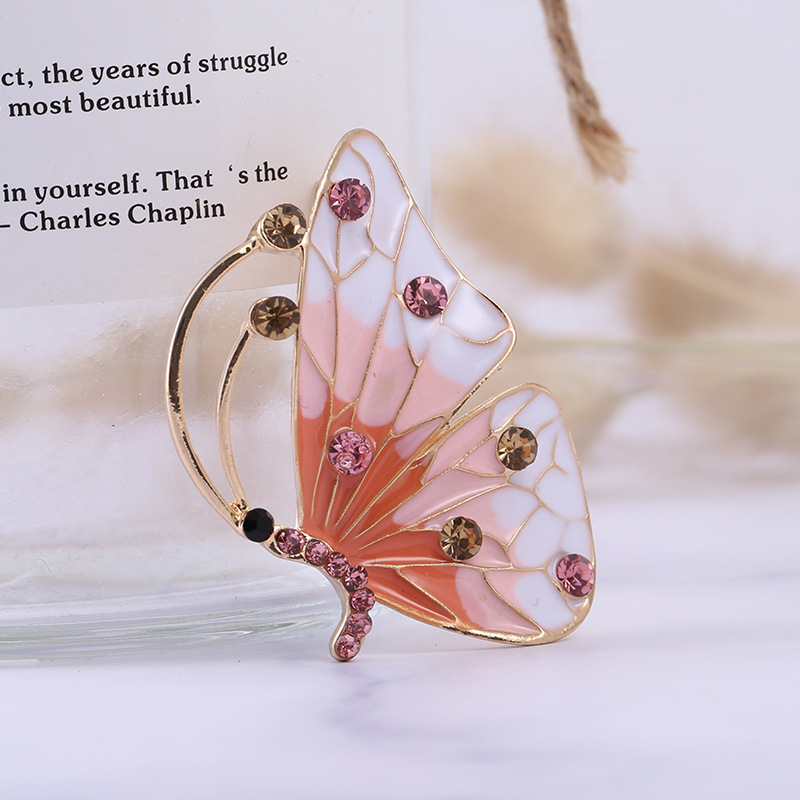 15g Weight Brooches Classification Anniversary, Business Occasion Alloy Material Butterfly Pattern All Seasons Season Women's Gender Korean Style Style Korean Style Pin Butterfly Alloy Women's Brooches 无
