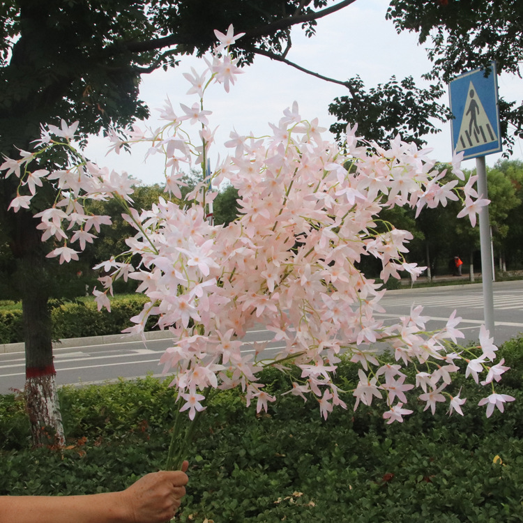 文心兰仿真樱花跳舞兰迷雾花仿真植物 家居婚庆装饰仿