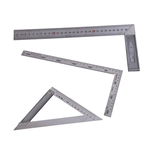Manufacturer wholesale Dichuang aluminum alloy seat square stainless steel turning ruler triangle ruler 300mm500mm hardware tools