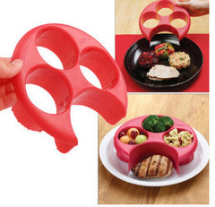 跨境電商分菜器分菜減肥食物盤portion control tool plate