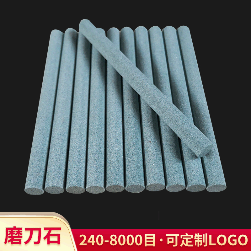厂家批发绿碳化硅圆柱油石磨石 可订做绿碳化硅圆柱磨刀砂条棒