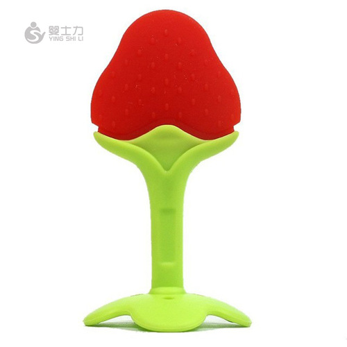 Infants' teether, baby teething stick, fruit teether, strawberry orange grape fruit teether, tasteless