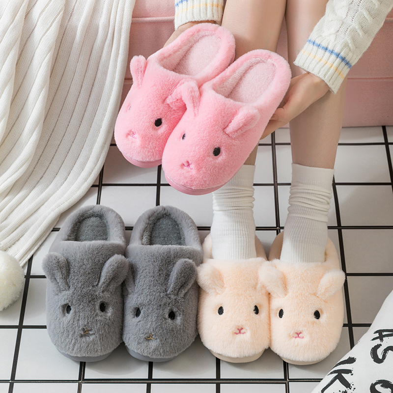 Autumn and winter home cotton slippers f...