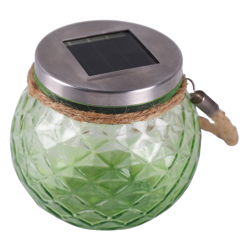 亚马逊跨境爆款LED圣诞太阳能灯玻璃瓶吊灯户外灯花园桌面装饰灯