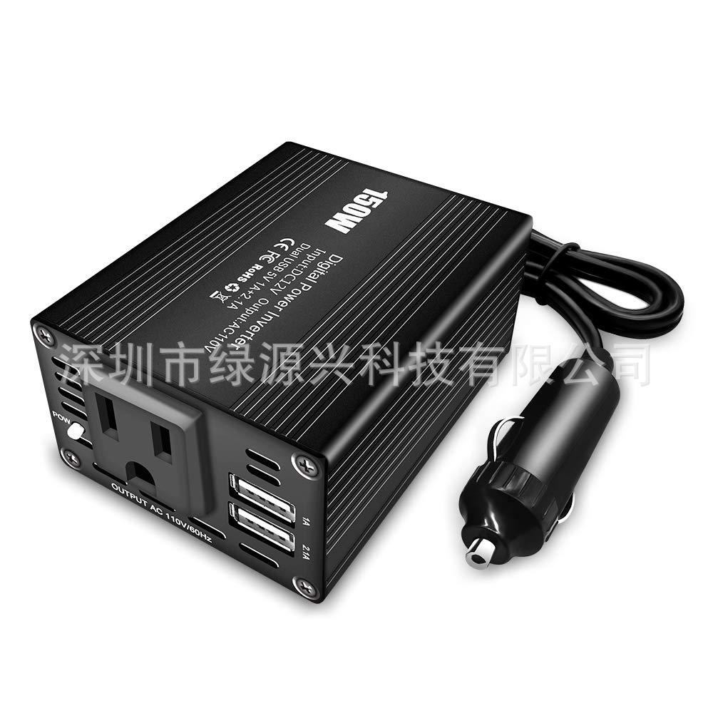 車載逆變器雙USB12V24V轉110V/220VAC150W廠家直銷inverter