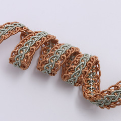 Manufacturer supply of exquisite woven DIY lace edge curtains, clothing pillows, small edge woven straps, wholesale supply